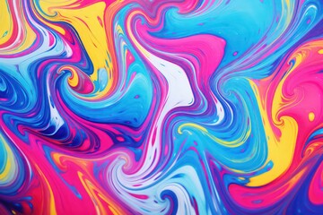 Obraz premium Beautiful colorful fluid art for desktop background. Wallpaper Art. Poster design. Colourful Rainbow colors Art design. Generative AI