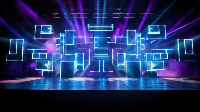 rhythm stage electronic background illustration synth groove, dance party, club techno rhythm stage electronic background