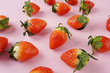 Sweet and sour fresh strawberries