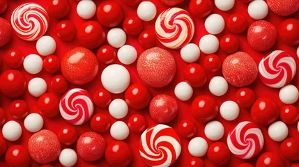 Foto op Canvas apple red candy food illustration cinnamon cranberry, pomegranate cherry, tomato beet apple red candy food © vectorwin