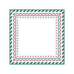 Christmas concept background frame illustration with empty space. Memo, note, card design template source.