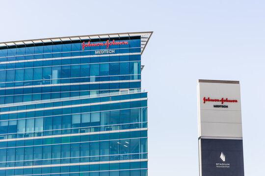 Sep 14, 2021 Santa Clara / CA / USA - Johnson & Johnson Medtech offices in Silicon Valley; Johnson & Johnson is an American multinational corporation