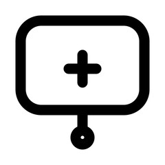 Obraz premium Add Line UI Icon