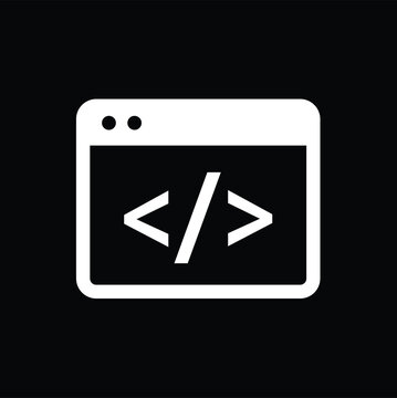 Programming icon, coding