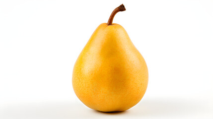 pear, sweet fruit, bottomless, white background.