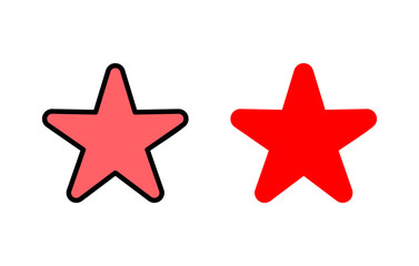 Star Icon set illustration. rating sign and symbol. favourite star icon