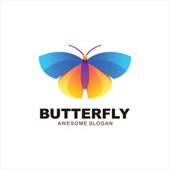 butterfly logo colorful gradient