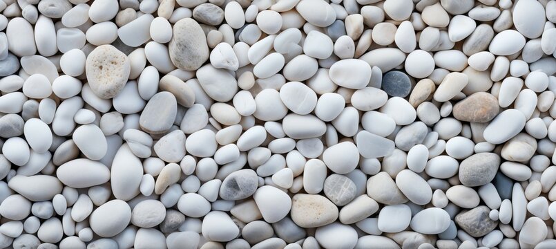 Smooth pebble stone texture background. Generative AI technology.