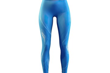 image AI generated gitally background white isolated leggings sport Blue pant textile spandex wear clothes yoga shiny cyan fashion woman background body leg beauty clothing lady gym