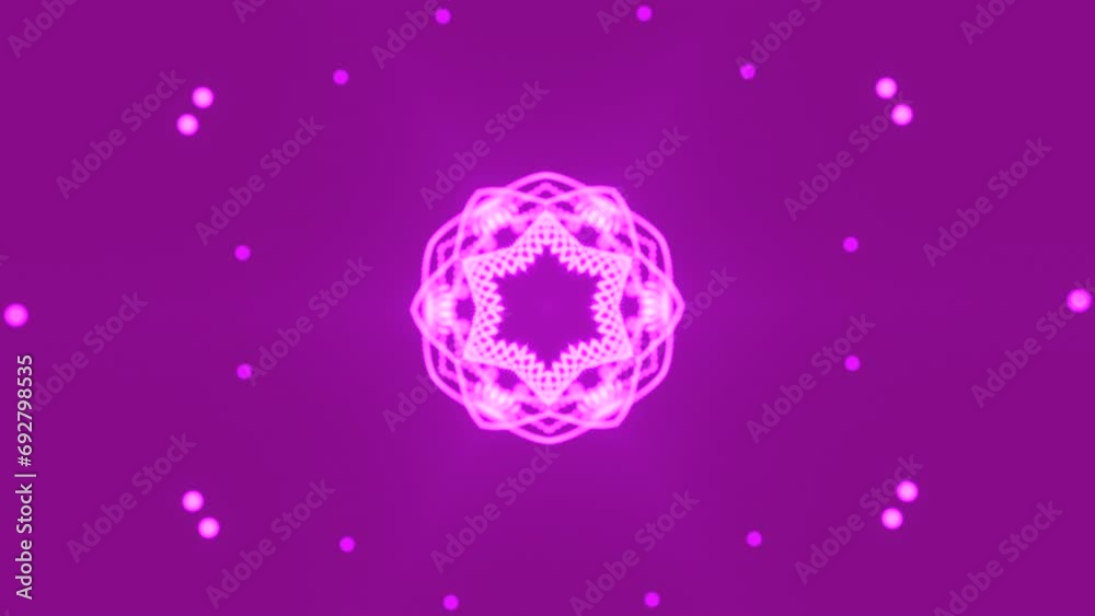 Poster moving pattern with star and geometric lines. design. festive animation with moving pattern and star