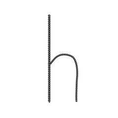 small alphabet h,lowercase h