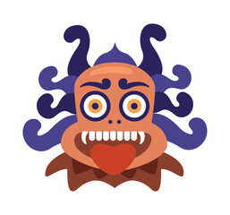 barong mask balinese temple