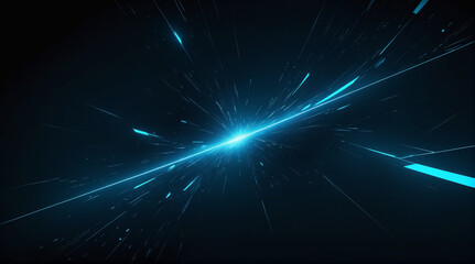 Fototapeta premium Abstract background shining blue line,futuristic energy image,Generative Ai