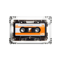 cassette tape isolated on transparent or white background