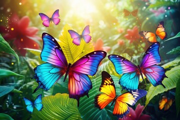 Vibrant Butterflies 