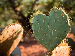 Cactus in the shape of a Heart