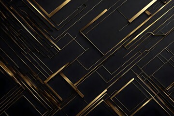 Luxury abstract background, golden lines on dark, modern black backdrop concept style. Illustration from vector about modern template deluxe design