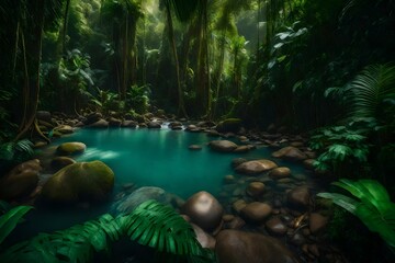 waterfall in the jungle