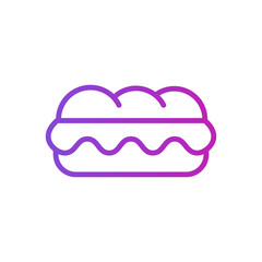 sandwich icon vector, fast food icon