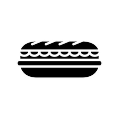 sandwich icon vector, fast food icon