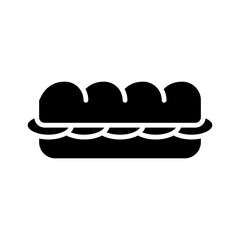 sandwich icon vector, fast food icon