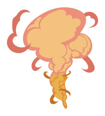 sandstorm illustration of sand cloud