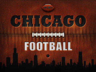 Chicago Football Title Art Landscape View