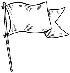flag handdrawn illustration