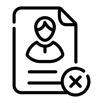 blacklist Line Icon