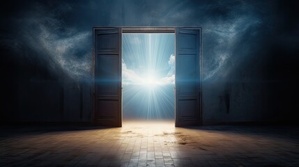 light of door open the other dimension