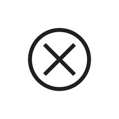 Obraz premium Error line icon, outline vector sign, flat trendy style illustration on white background..eps