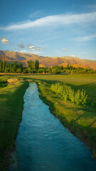 landscape with river and sky