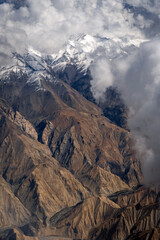 snow covered mountains