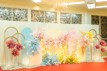 wedding ceremony beautiful background indoor