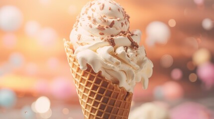strawberry sweet ice cream illustration caramel mint, pistachio cookie, rocky road strawberry sweet ice cream