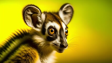 Fototapeta premium close up portrait of a lemur