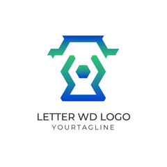 Creative fashion logo with abstract and simple design concept for brand identity. Initial simple fashion logo design vector template.