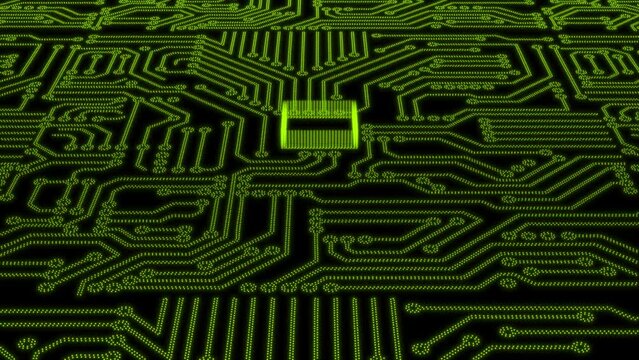 Hi-tech 3d circuit board pattern technology background, 3d mother board circuit sci-fi background