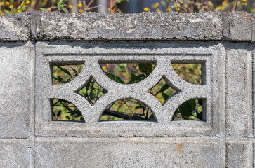 透かしブロック/ブロック塀