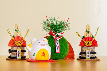 令和六年 辰年の 正月飾り（年賀状素材）4