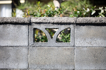 透かしブロック/ブロック塀