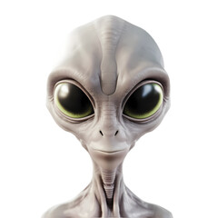 Alien isolated on transparent background