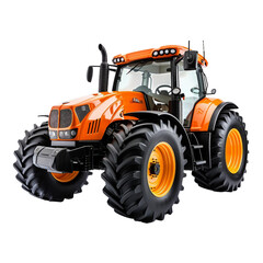 Obraz premium Tractor, transparent background, isolated image, generative AI