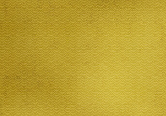 和柄の金箔、金箔紙の背景デザイン、キラキラの紙、輝く紙、金色の紙