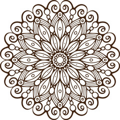 vector lineal mandala background
