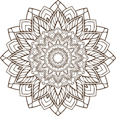 vector lineal mandala background