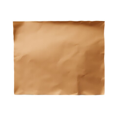 Obraz premium Old brown paper isolated on transparent background