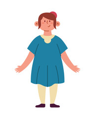 jewish woman on blue dress