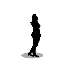 Fototapeta premium Woman silhouette vector