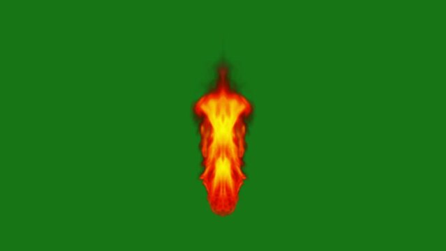 Green screen fire flame footage, with beautiful movement, suitable for advertising, editing, fire, cinematic, film, frame, effects, intro, outro, slide, etc.